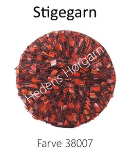 Stigegarn farve 38007 rød orange 1 stk tilbage